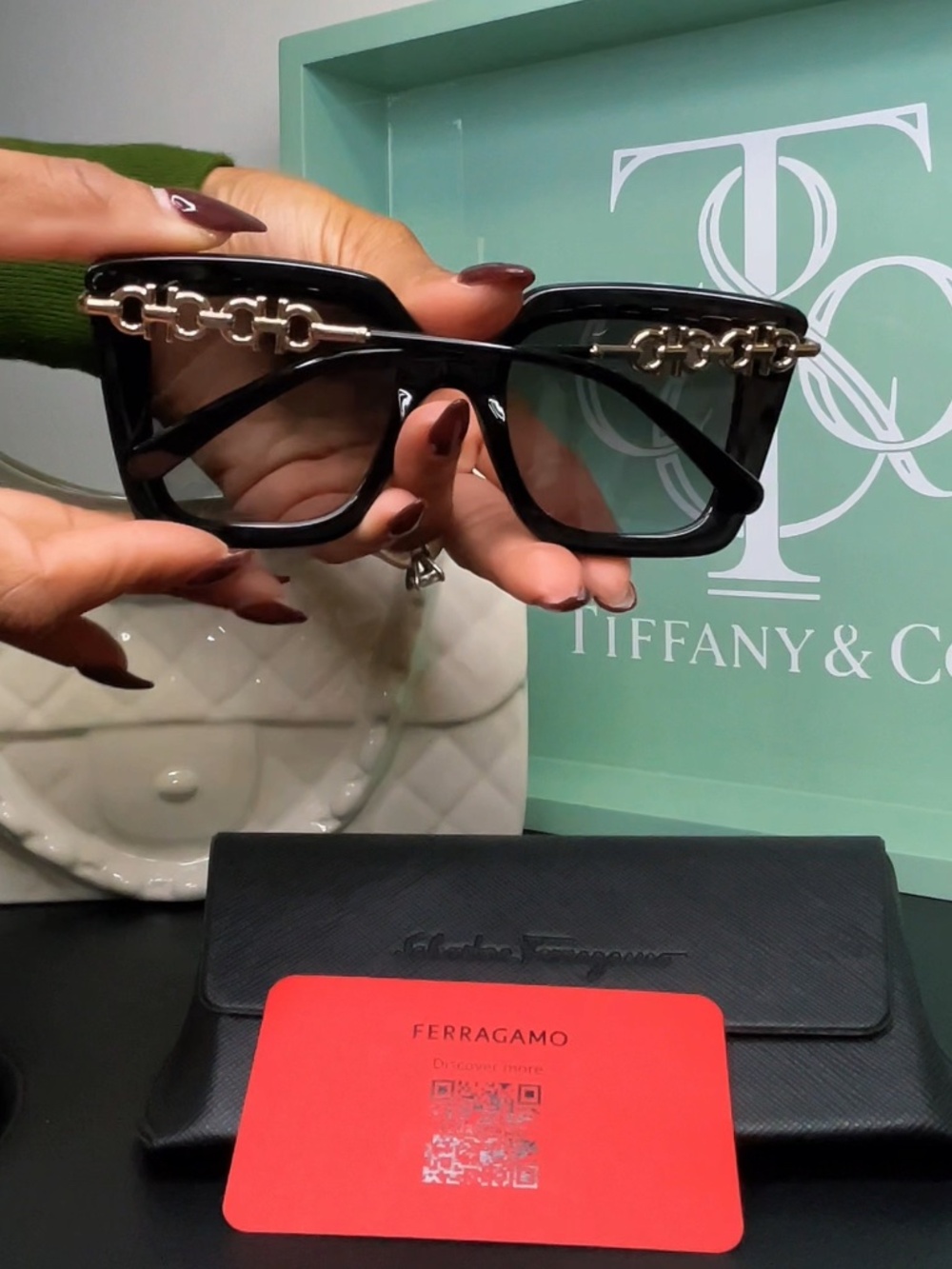 New Ferragamo Sunglasses
